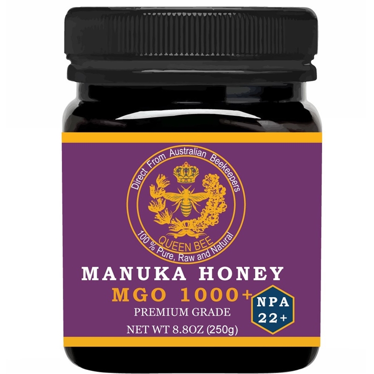 Manuka Honey MGO 1000+ in jar with natural antibacterial properties