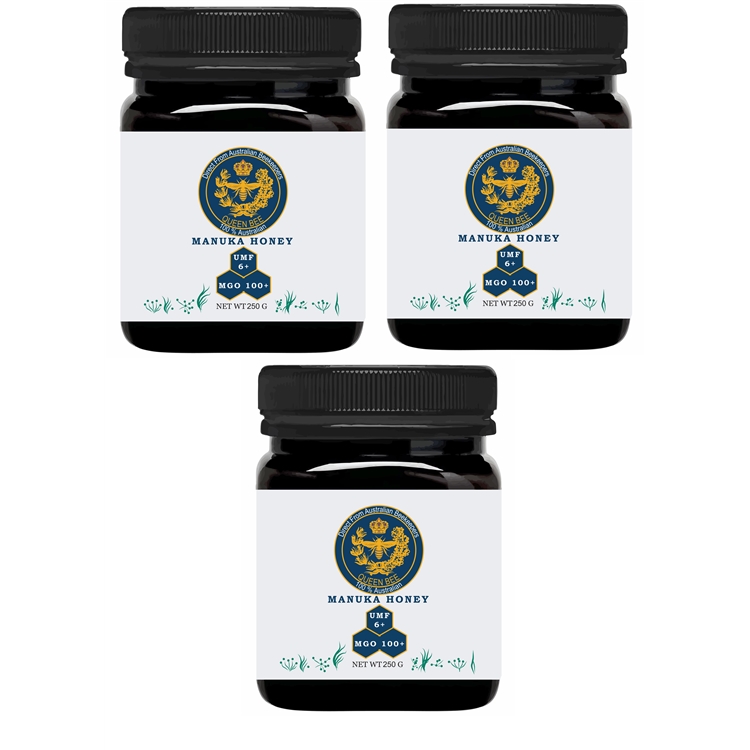 250g Manuka NPA 6+ honey Pack of three