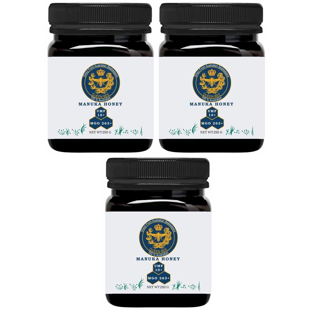 250g Manuka NPA 10+ honey Pack of three