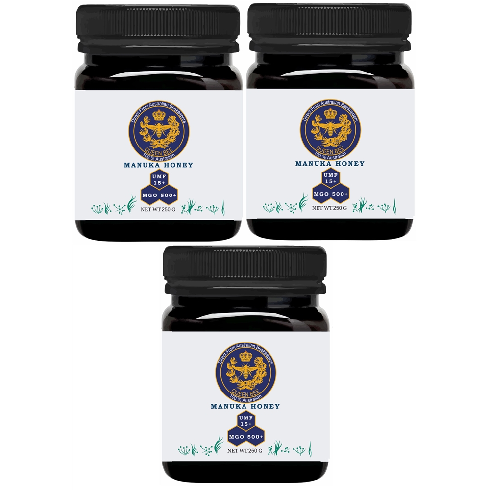 250g Manuka NPA 15+ honey Pack of three
