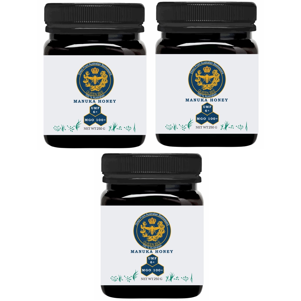 250g Manuka NPA 6+ honey Pack of three